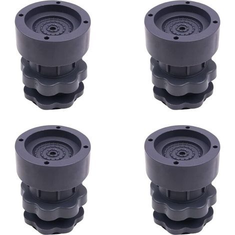 4-Piece Universal Adjustable Rubber Shock Pads for Washers, Dryers, Refrigerators (1/5)