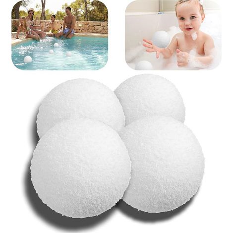 Boule d'élimination des écumes, éponge absorbant l'huile pour piscines, bains à remous et spas, réutilisable (1/5)