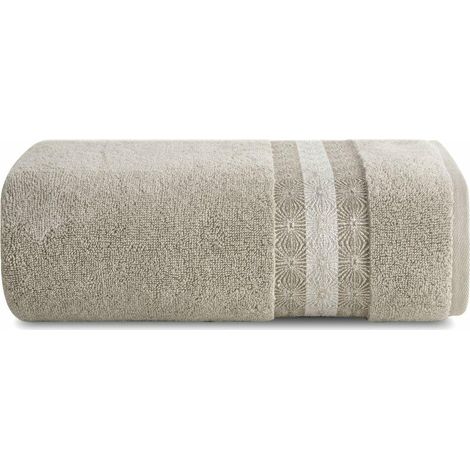 Serviette de bain Malika 70x140 cm beige (1/4)