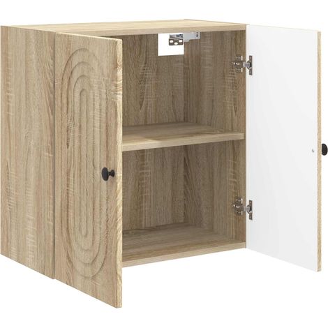 Armadietto a muro Mobiletto a muro Rovere Sonoma 59 x 31 x 60 cm DAS233408 (1/5)