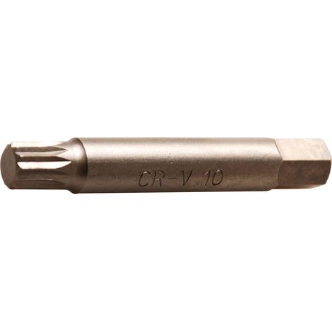 BGS Bit lang Antrieb Außensechskant 10 mm (3/8&quot) Innenvielzahn (für XZN) M10 - 4246-M10 (1/4)