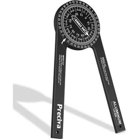 Miter Saw Protractor, 7 Inch Aluminum Alloy Professional 360° Metal Miter Protractor Tool. (1/5)