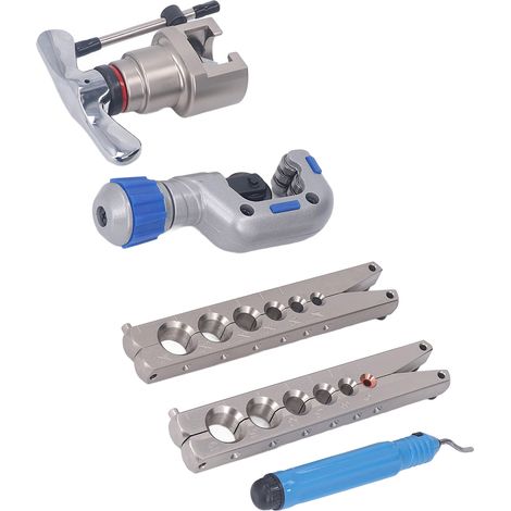 6-teiliges Exzenter-Rohraufweitwerkzeug-Set, 45°-Kegelaufweiter, Kupfer und Aluminium, für den Einsatz in der Schwerlast-Sanitärinstallation (1/5)