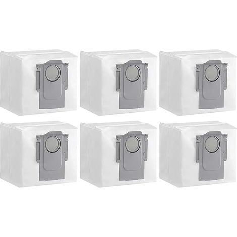 Sacchetto raccoglipolvere compatibile con Roborock S8+/S8 Pro Ultra/S7 MaxV Ultra/S7 Pro Ultra/Q7+/Q7 Max/Q7 Max+ - 6 pezzi, filtro a 4 strati (1/4)