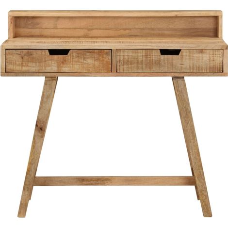 Maison Exclusive - Scrivania 100x45x90 cm in Legno Massello di Mango Grezzo