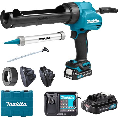 Pistola de silicona Makita Batería CG100DSAX de 12 V y 2 Ah