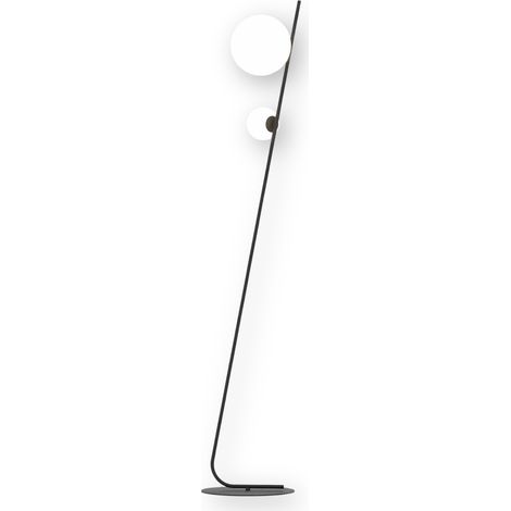Lampada da terra design nera metallo TATU 2xG9 8W Emibig (1/4)