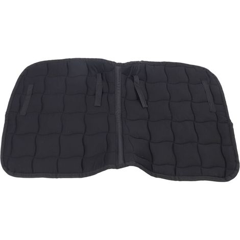Sottosella traspirante, confortevole, realizzato in tessuto professionale, attrezzatura da equitazione, allenamento al salto, nero -Crezuo