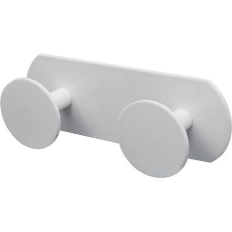 Cleafe - Appendino Con 2 Ganci Appendi Porta Asciugamano A 2 Posti Bagno Casa Bianco 59771 - (1/2)