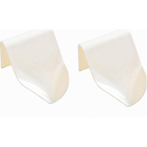 2 Pcs Blanc Porte-savon Pour Cuisine Salle De Bains Douche, Bote Savon Range-savon Support De Savon Auto-drainant Plastique Mural