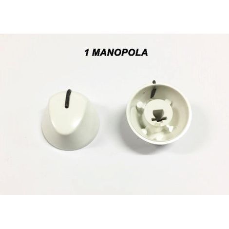 1MANOPOLA UNIVERSALE CUCINA A GAS   BIANCA PASSO MM 6 GAMBO LUNGO 0   M 122 (1/2)