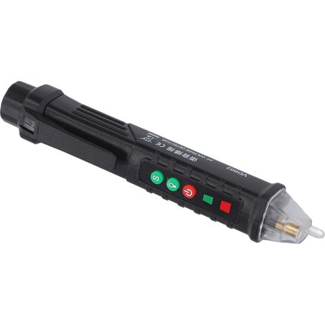 Détecteur de tension alternative sans contact, testeur de fil électrique sous tension et neutre, format de poche, détecteur de points de coupure pour la diffusion vocale (1/5)