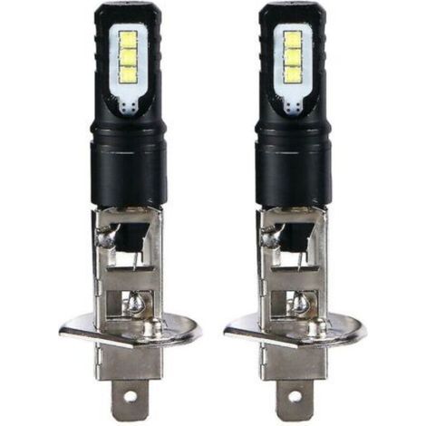 Ampoule Led H1 - 6000 K - 6000 Lm - 80 W - Pour Feux De Route Et Feux De Jour - 2 Pièces (1/4)