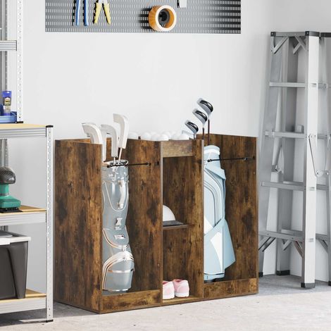 vidaXL Armoire de Golf Uni Chêne fumé 102 x 45 x 85,5 cm