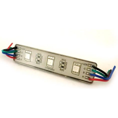 Modulo Mattone LED 3 SMD RGB 7 Colori 12V Impermeabile SKU-5134