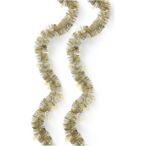 Ghirlanda luminosa LED argento e oro da esterno 8,95 m (1/4)