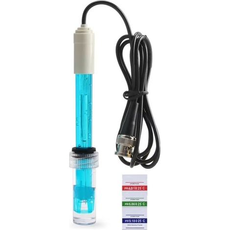 Sonda pH ORP sostitutiva dotata di cavo BNC da 300 cm per l'uso con la maggior parte dei pHmetri standard adatti per acquari, coltura idroponica e analisi dell'acqua (1/5)