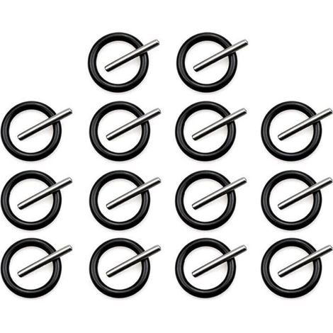 Kit de 28 pièces pour clés à chocs : bagues, joints toriques, goupilles et joints pour douilles de 1/2", accessoires pour clés à chocs, accessoires pour douilles à chocs (14 paires) (14 paires)