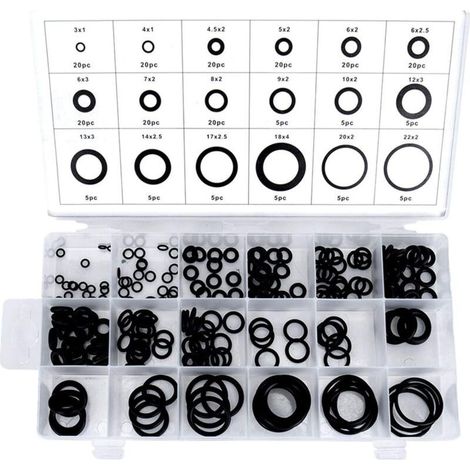 Assortiment 225pcs Joint Torique en Caoutchouc avec Boîtier,Assortiment 225pcs Joint Torique en Caoutchouc avec Boîtier (1/5)