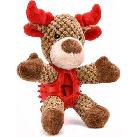 NoëL Chien Jouets GrinçAnts PelucheJouet à Mâcher pour Chien Caoutchouc Naturel Durable pour Mâcheurs AgressifsJouet de Nourr 794 (1/4)