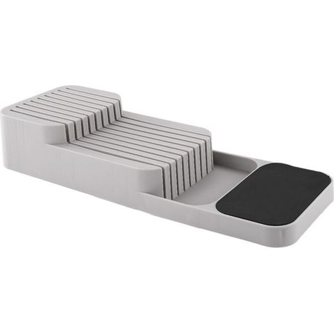 Plateaux de rangement pour tiroirs de cuisine, couteaux, blocs à couteaux, armoires de rangement pour tiroirs à couteaux, inserts pour boîtes de rangement pour tiroirs à couteaux (1/4)