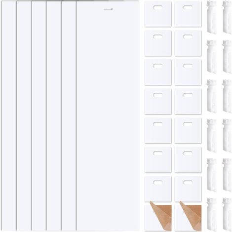 50 accessoires pour stores vénitiens, 6 lamelles, 32 pièces de réparation, 12 crochets