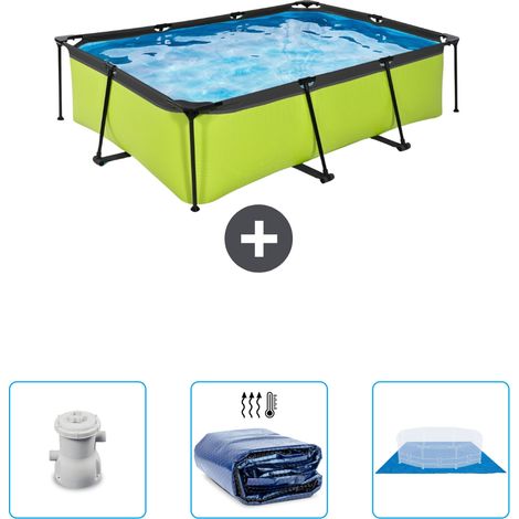 Exit Pool Rechteckig - 220x150x65 cm - 4-teilig SCB76 (1/4)
