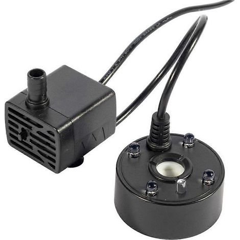 Pulvérisateur à ultrasons 2 en 1 avec pompe à eau USB 5V, adapté aux fontaines, bassins, jardins, rocailles, aquariums, etc., avec fonction humidificateur. (1/5)
