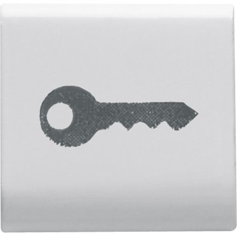 TOUCHE INTERCHANGEABLE 'CLÉ' BLANC SAT. GEWISS GW15543