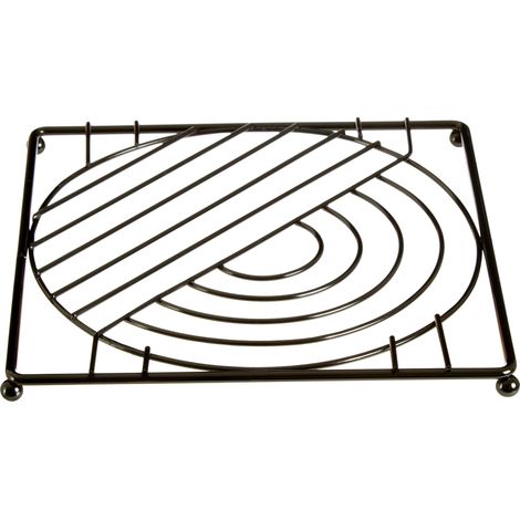 Premier Housewares Vertex Black Nickel Finish Square Trivet (1/3)