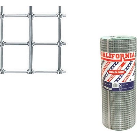 Rete California elettrosaldata 10 mt Maglia 12x25 Filo    1,50 Altezza 100 cm