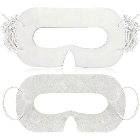 Lot de 100 masques oculaires jetables universels pour casque VR Quest 3 - Accessoires pour casque VR - Protection oculaire anti-transpiration [D] blanc (1/5)