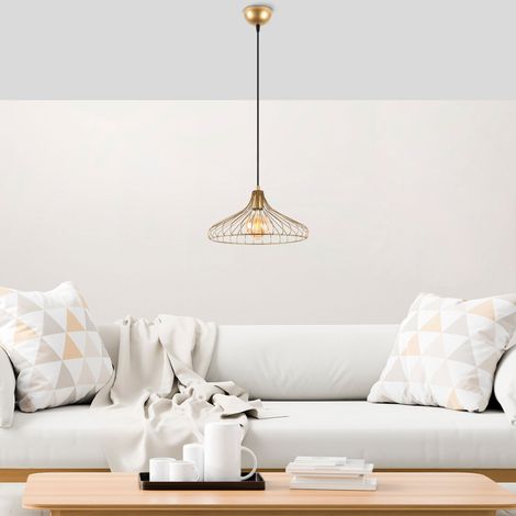 Suspension lustre D BY M.RED Gold - Métal doré - Glamour - Design premium (1/5)