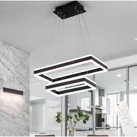 Lampadario a sospensione LED con illuminazione interna dimmerabile a tre tonalità di luce, 64W, per interni domestici e commerciali (1/3)