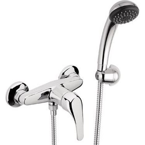 Rubinetto docciacon leva frontale e doccia duplex - serie 35 (1/3)