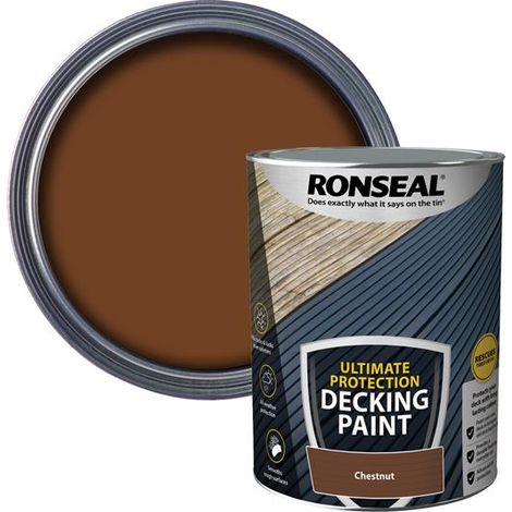 Ronseal Ultimate Protection Decking Paint Chestnut 5 litre