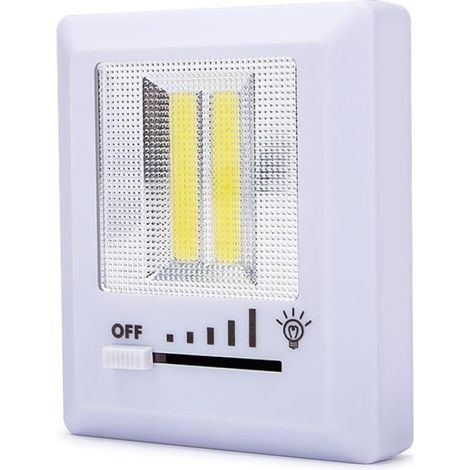 Applique Murale Multifonctionnelle à Piles Veilleuse Dimmable Lampe de Couloir Urgence Portable sans Fil Éclairage Pratique pour Chambre et Couloir (1/5)