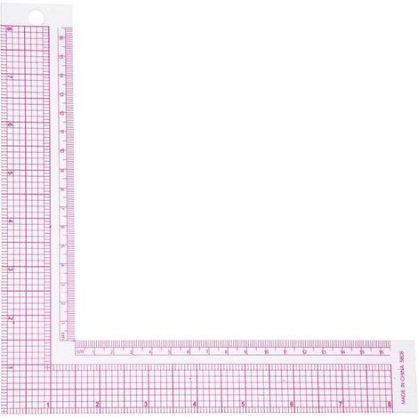 Stück L-förmige Winkelmesser, Nähmaßstab, 90°-Winkelmesser, Nähzubehör, L-förmiges Nähzeichenwerkzeug – 15 cm (1/4)