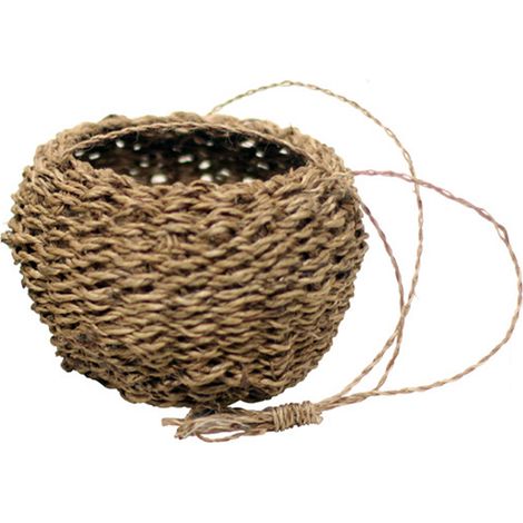 Cesta para plantas de interior - Cesta tejida a mano con cuerda de cáñamo natural, de uso versátil, disponible en 2 tamaños (7x6cm/10x9cm). (1/5)