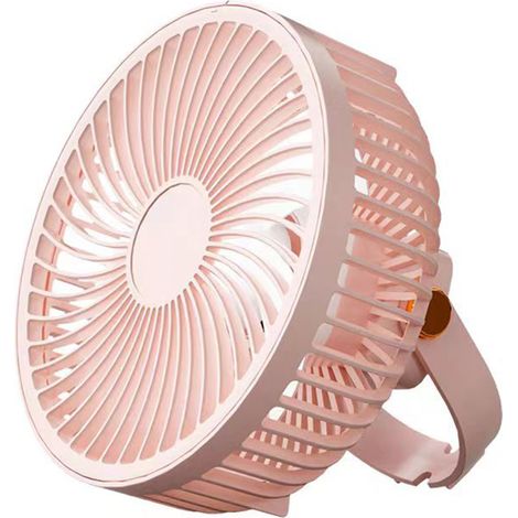 Ventilateur Portable Rechargeable - Moteur Sans Balais - LED Réglable - Crochet Intégré - 1200 mAh - Pour Tente Camping Voyage Bureau (1/5)