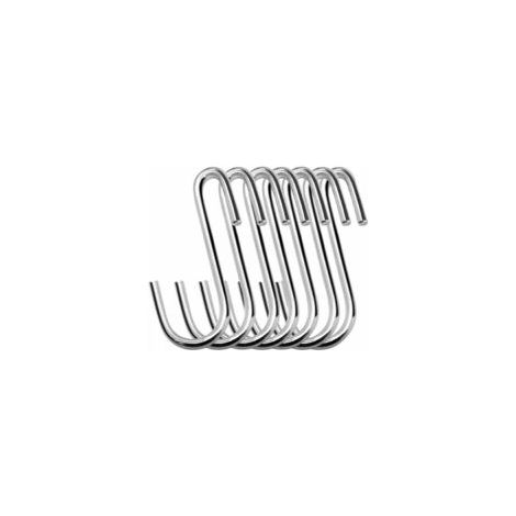 Cyslmuk – Lot de 20 crochets de rangement en S 6 cm – Métal robuste – Finition lisse – Pour cuisine, salle de bain, bureau et placards