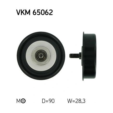 Tendeur de courroie, courroie trapézoïdale à nervures SKF VKM 65062 CHERY