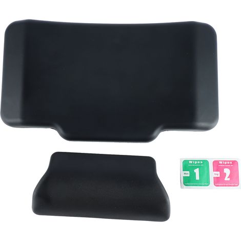 Decdeal Motorrad -Gepäckbox Back Kissen PU Leder 3 cm Dicke Schwanz Passagier Rückenlehne Stützdämpfung Dämpfungskissen