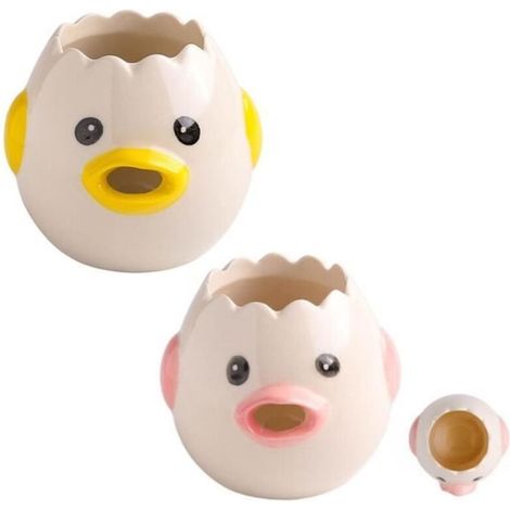Séparateur d'oeuf,separateur d'oeuf en céramique,séparateur d'oeuf en forme poussin,accessoire de cuisine,pour boulangerie,famille (1/4)