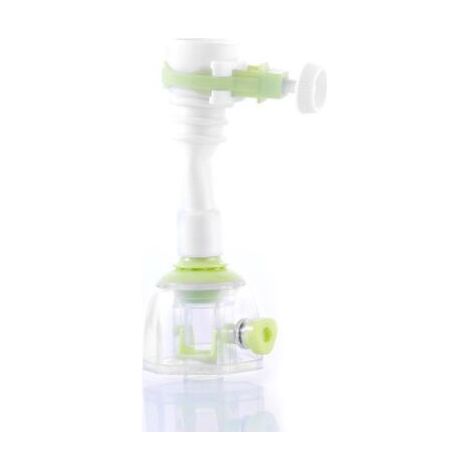 Aérateur de robinet et aérateur rotation à 360 degrés économie d'eau cuisine évier robinet filtre extension robinet filtre à eau (13cm - vert) 1 pièce