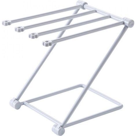 Porte-Serviettes. Porte Pieds. Porte-Gant de Toilette Pliable. Support de Rangement Vertical pour torchons. Support de Séchage de Torchon de Comptoir. pour Salle de Bain. Cuisine. lavabo (Gris) (1/5)