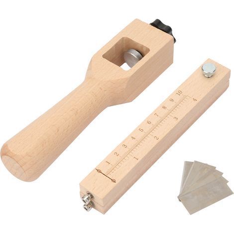 Verstellbarer Lederriemen für Holzbearbeitungsmesser, handgefertigtes Schneidemesserband (1/5)