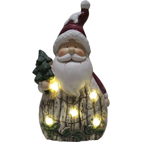 Light Up Santa Christmas Decoration (Xmas LED Lights Festive Ornament) (1/4)