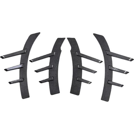 ABS Wheel Arch Eyebrow Protector Trim, Self-Adhesive Flared Wheel Arch Protector, for an Enhanced Aggressive Stance, Easy Installation (Carbon Fiber)