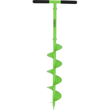 Tarière Manuelle diamètre 150mm - Poignée en caoutchouc - pour Creuser des Trous, Planter des Arbres et Installer des Clôtures